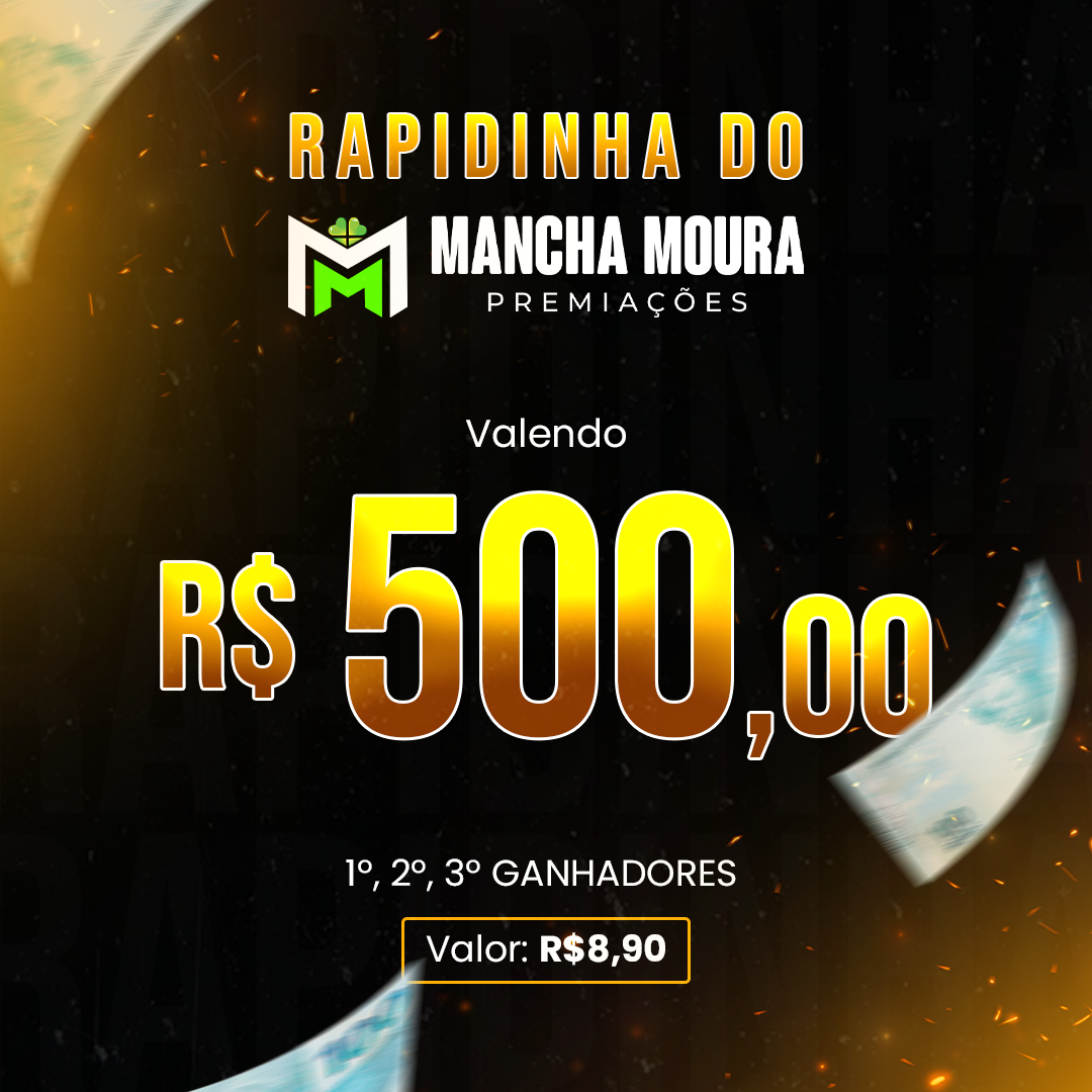 RAPIDINHA VALENDO R$ 5.000MIL |      3 GANHADORES
